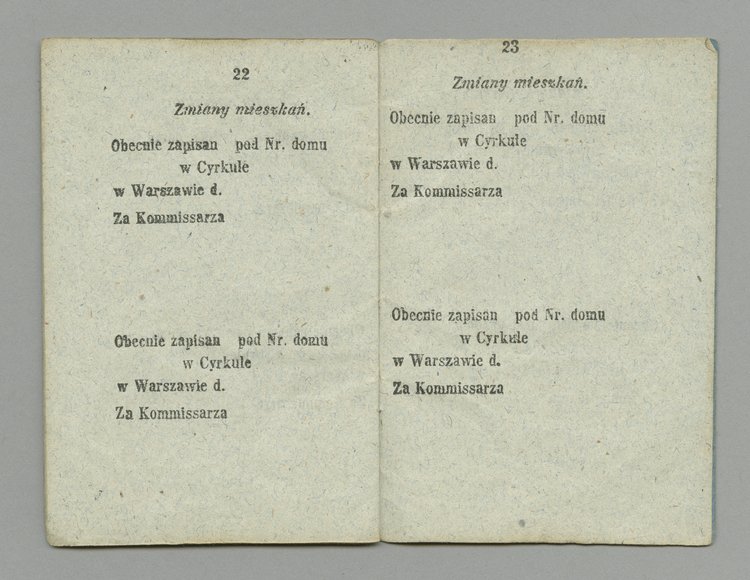 Książeczka legitymacyjna Ksawerego Gierszta