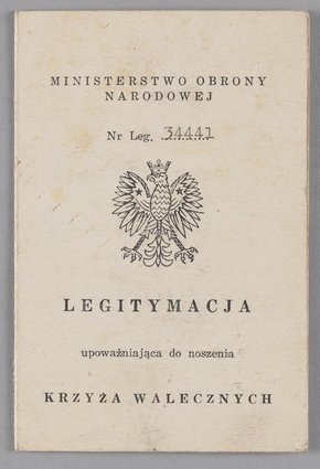 Legitymacja Jerzego Chojnackiego