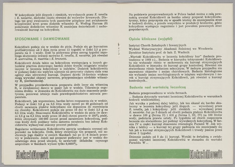 Broszura informacyjna leku Kokcidowit