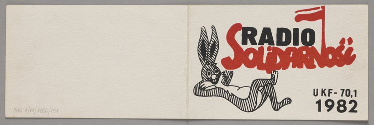 Kartka świąteczna wydana z okazji Wielkanocy 1982 r.