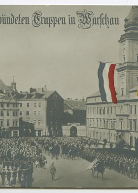 Niemieckie wojska na placu Zamkowym