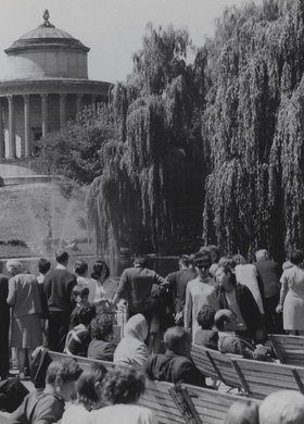 Saxon Garden with the water tower