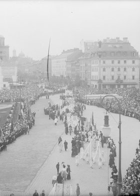 Procesja Bożego Ciała na placu Zamkowym