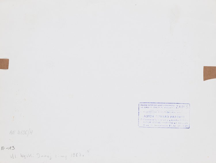 Winter view of Wąski Dunaj St. from Old Town Market Square towards Piwna St.