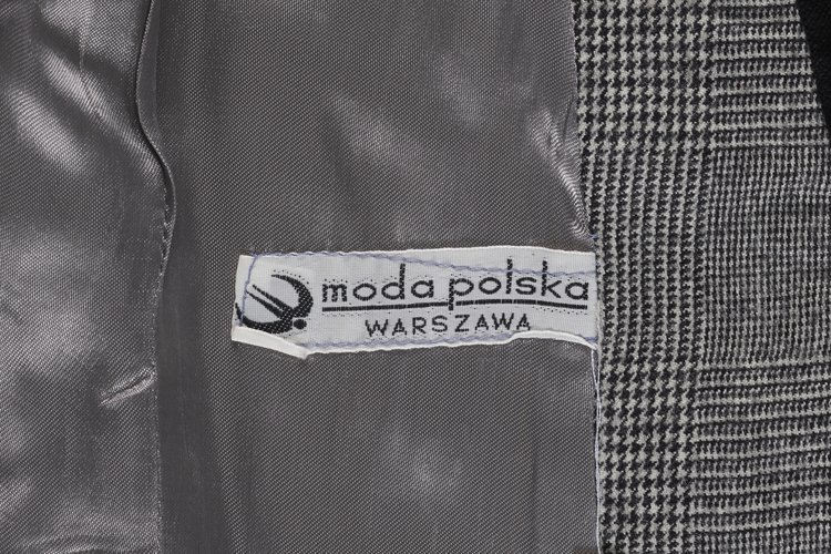 Kostium damski w kratę Prince de Galles