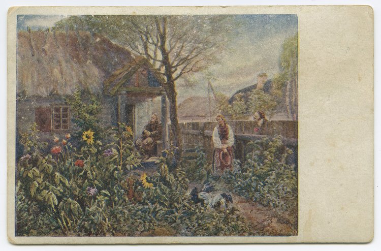 Pocztówka pamiątkowa Domu Sierot dla J. Bursztejna