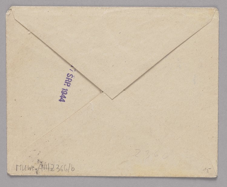 List w kopercie z okresu Powstania Warszawskiego wysłany dzięki Poczcie Harcerskiej Armii Krajowej