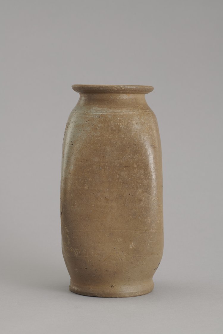 Słój kamionkowy z monogramem