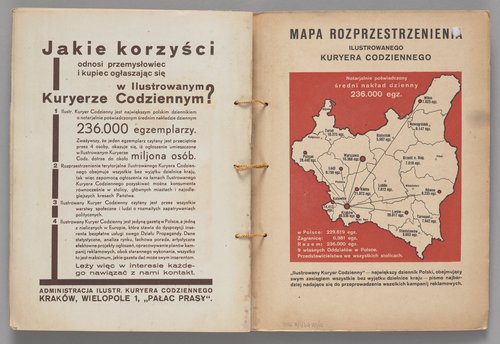 Katalog p.t. 'Co palić w roku 1931. Ilustrowany Katalog Polskiego Monopolu Tytoniowego' wraz z ulotką reklamową papieru papierosowego 'AIDA'