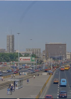 Panorama Alei Jerozolimskich przy Dworcu Centralnym