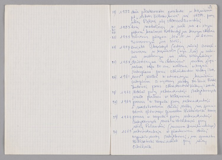 Wykaz prac artystycznych Jerzego Chojnackiego