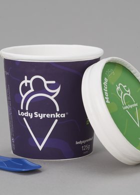 Kubek z pokrywką po lodach Syrenka