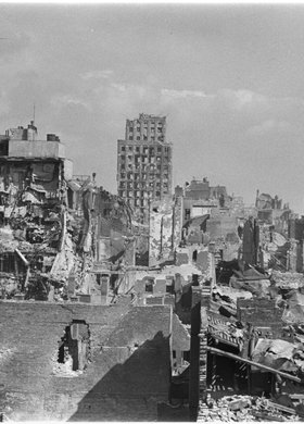 Panorama ruin zabudowy Śródmieścia