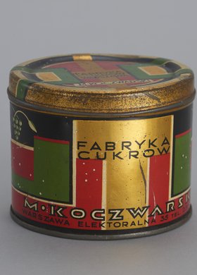 Puszka po cukierkach firmy M. Koczwarski