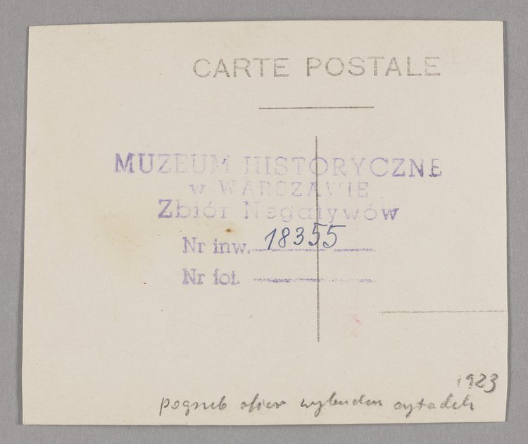 Pogrzeb ofiar wybuchu w prochowni Cytadeli 13 października 1923