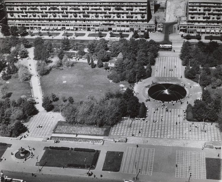 Świętokrzyski Park from the Palace of Culture and Science