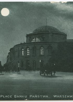 Plac Bankowy nocą