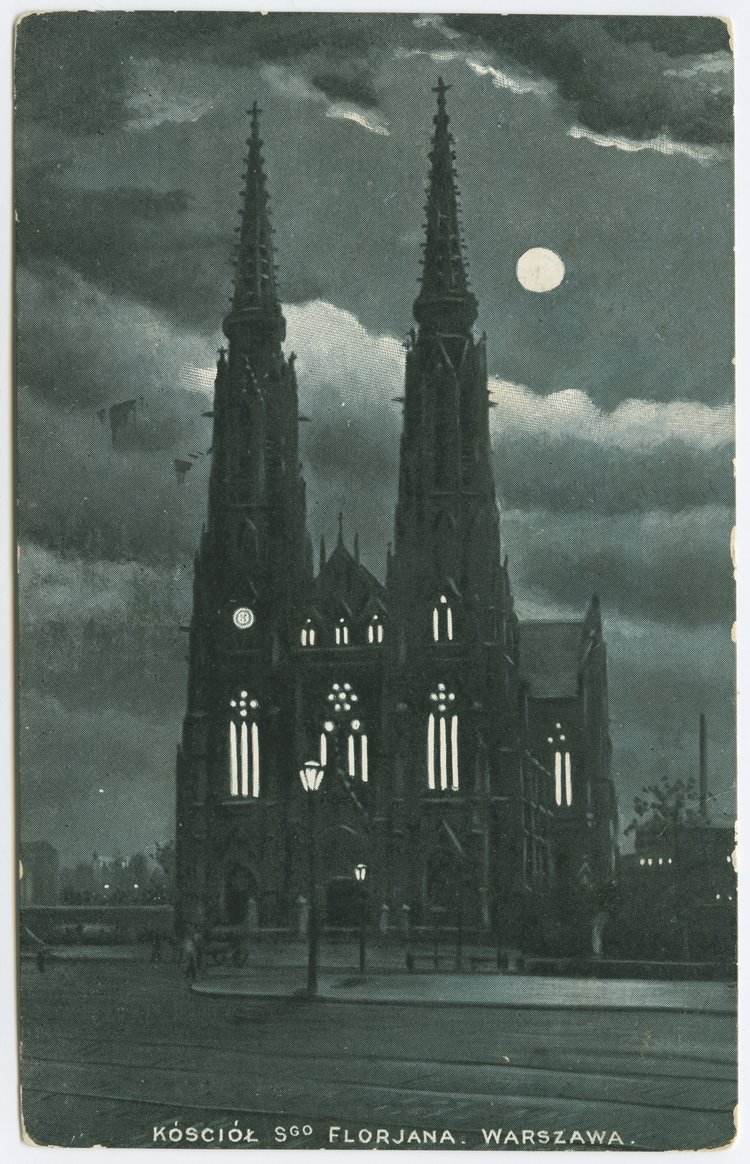 Kościół św. Floriana nocą