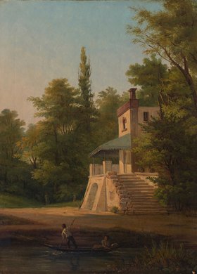 Ruiny Zameczku w ogrodzie w Mokotowie