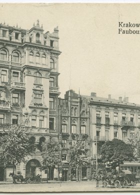 Krakowskie Przedmieście z kamienicą Wapińskiego