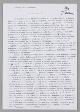 Skrócony życiorys dziennikarza sportowego Aleksandra Rekszy - Kakietka