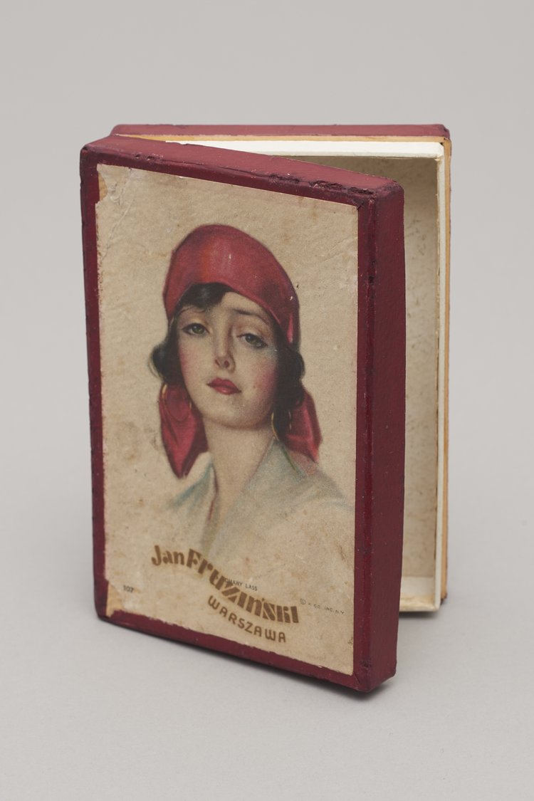 Pudełko po słodyczach firmy Jan Fruziński