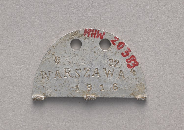 Połówka znaczka tożsamości wz. 1931 żołnierza Wojska Polskiego