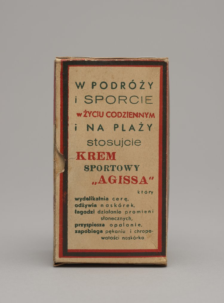 Pudełko firmowe po proszkach z kogutkiem