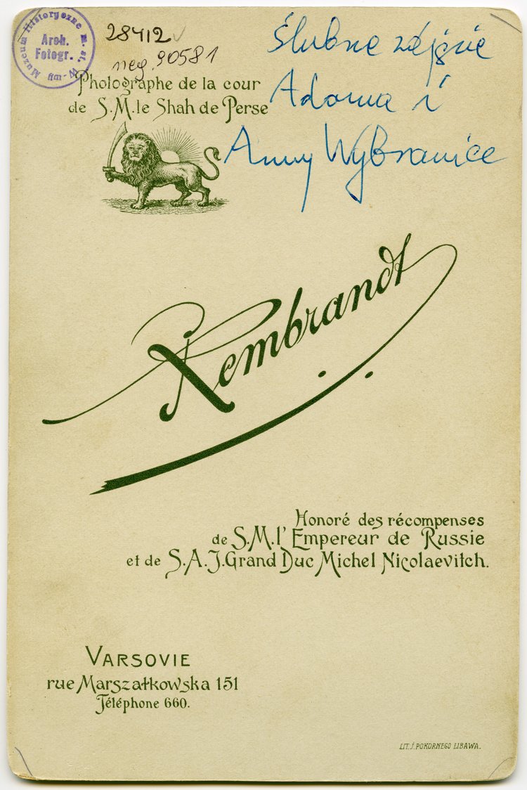 Portret ślubny Anny Szczyglińskiej i Adama Wybrańca