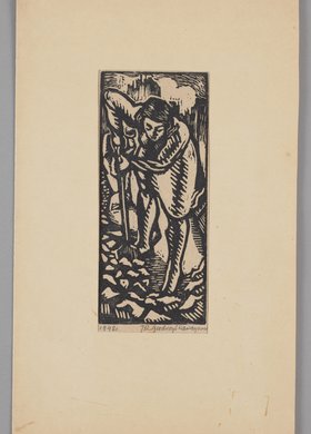 Dziewczyna usuwająca gruz