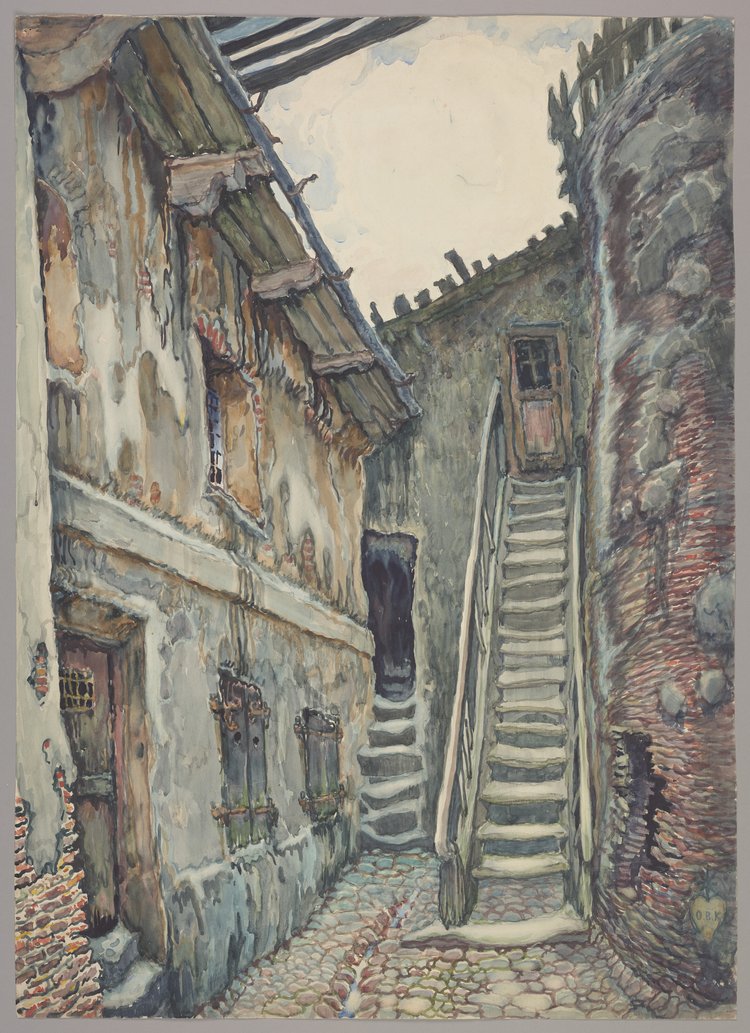 Podwórko kamienicy przy ulicy Kamienne Schodki 1 (Pałac Lucyfera)