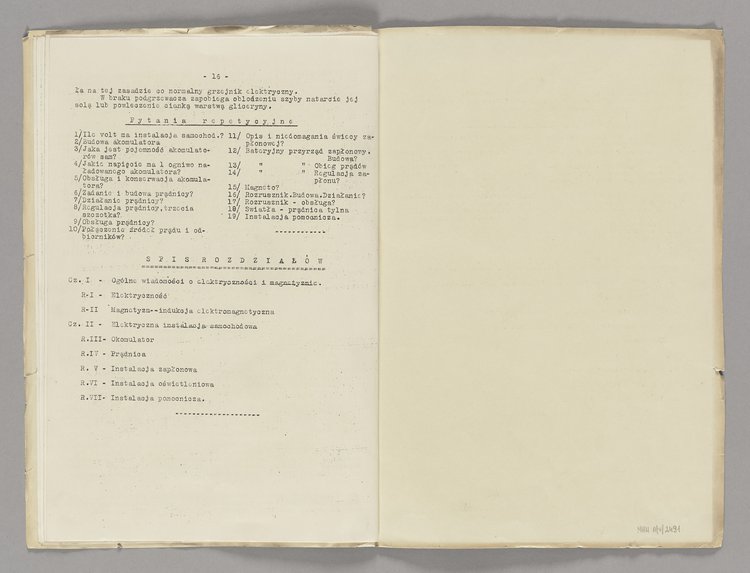 Broszura konspiracyjna p.t. Elektronika samochodowa. Na prawach rękopisu