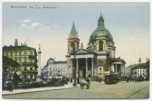 Plac Trzech Krzyży z kościołem św. Aleksandra