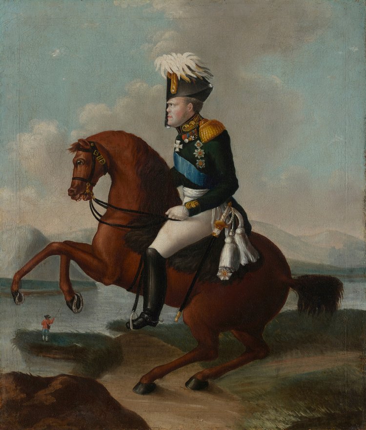Portret Wielkiego Księcia Konstantego (1779-1831) na koniu