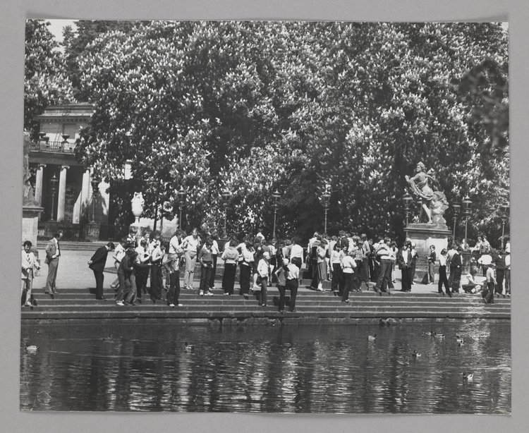 Part of the Palace on the Isle terrace in Royal Baths Park