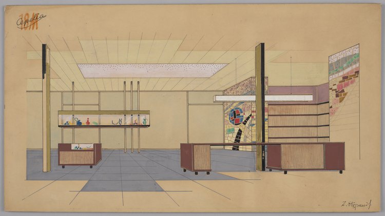 Pawilon handlowy Cepelii, widoki oraz wnętrze