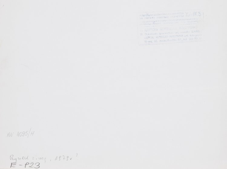 Rynek Starego Miasta zimą, widok na kamienice strony Dekerta i Barssa