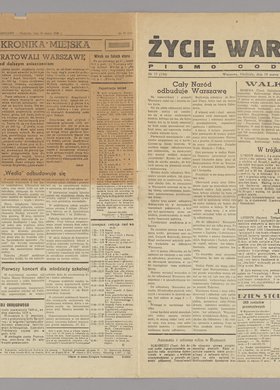 Gazeta Życie Warszawy. Pismo codzienne, R. 2, Nr 77 z 18 marca 1945 r.