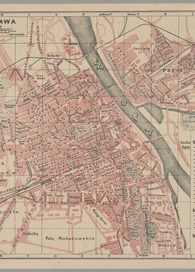 Warszawa, skala 1:30 000