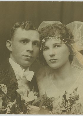 Portret ślubny Wacława i Julii Cieszkowskich