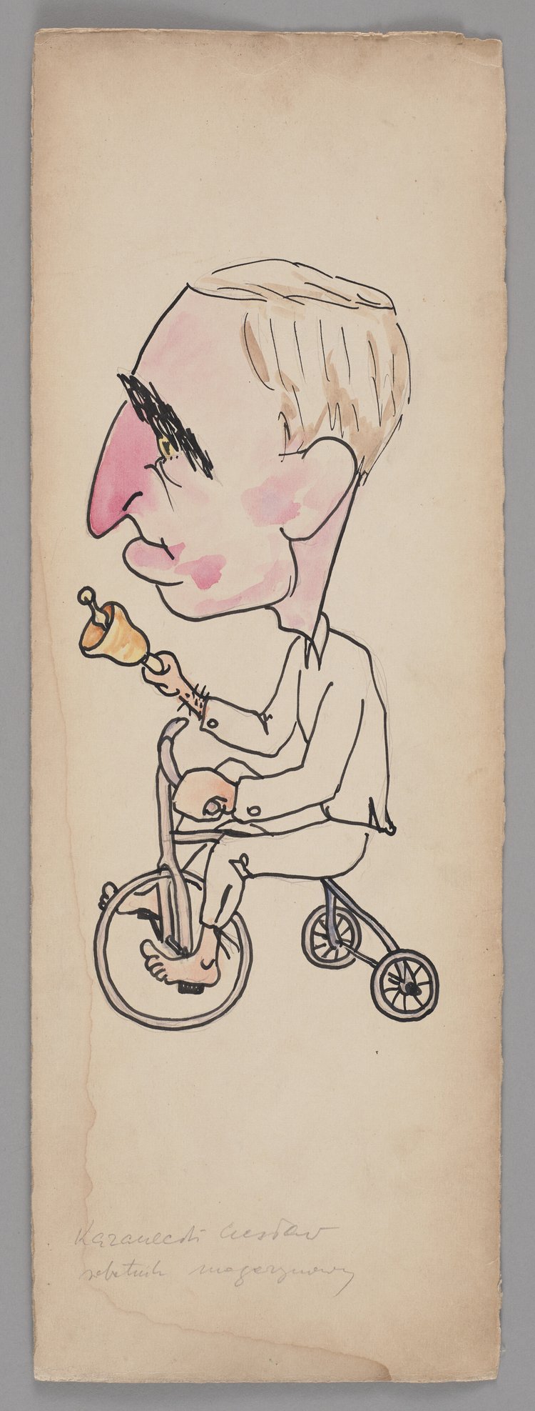 Karykatura Czesława Kazaneckiego