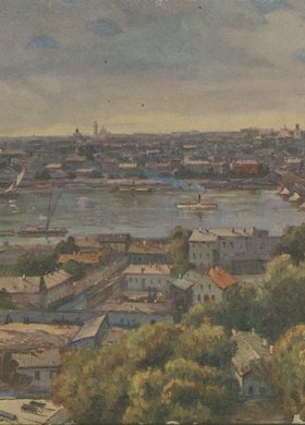 Panorama miasta z wieży kościoła św. Floriana