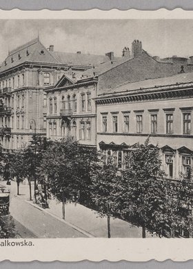 Ulica Marszałkowska przy wylocie ulicy Rysiej