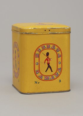 Puszka po herbacie firmy Pluton