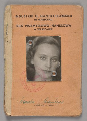 Ausweis/Legitymacja wystawiona Wandzie Manitius