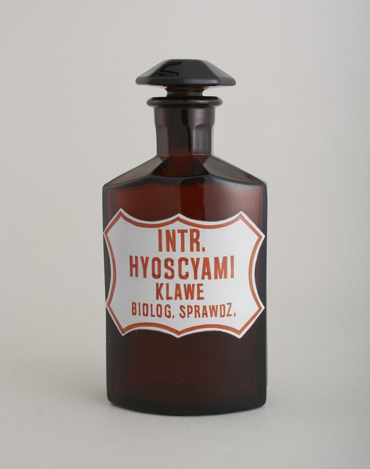 Butelka apteczna "INTR. HYOSCYAMI KLAWE"