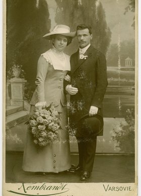 Portret ślubny Anny Szczyglińskiej i Adama Wybrańca