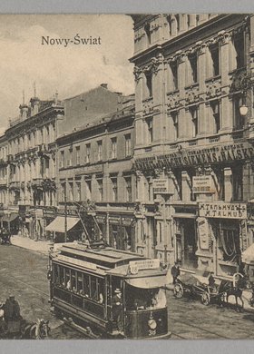 Nowy Świat przy wylocie ulicy Foksal