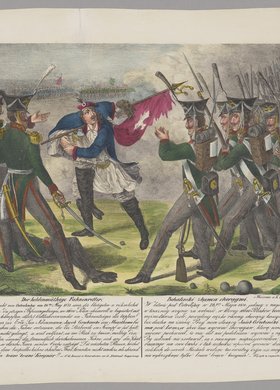 Der heldenmüthige Fahnenretter - Bohaterski zbawca chorągwi