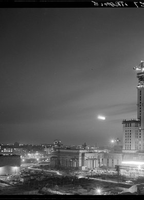 Pałac Kultury i Nauki w budowie